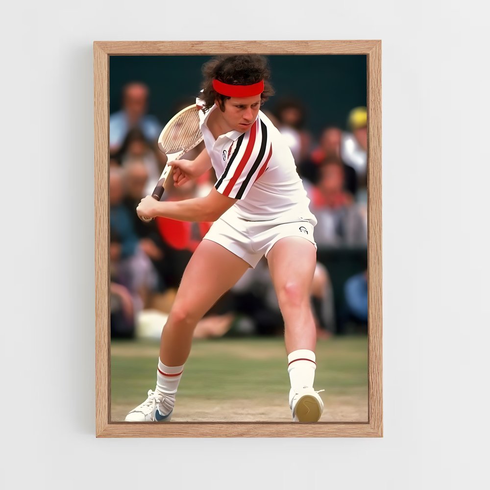 Poster John mcenroe joueuse – affiche Tennis (vue 4)